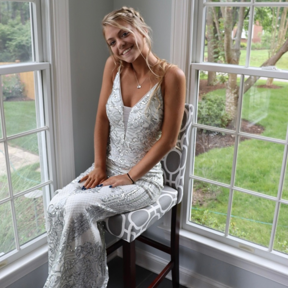 Dillard’s White Prom Dress